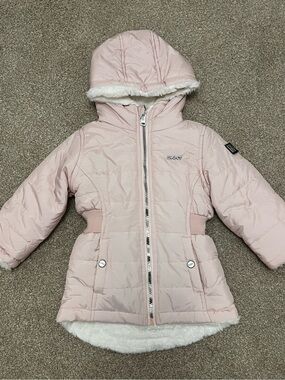 DKNY Girls' Reversible Coat
